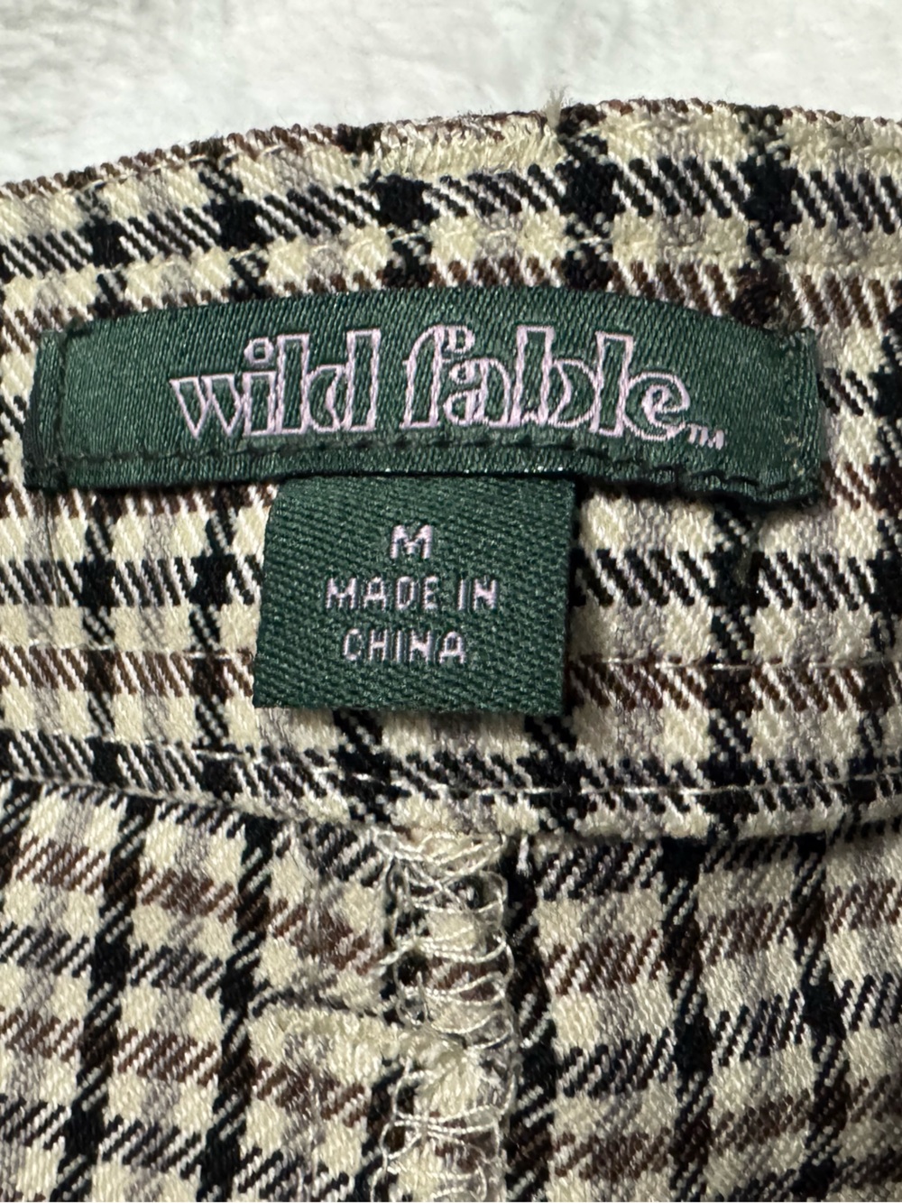 Wild Fable Women’s Tan/Brown Plaid Shorts Size M - Picture 5 of 6